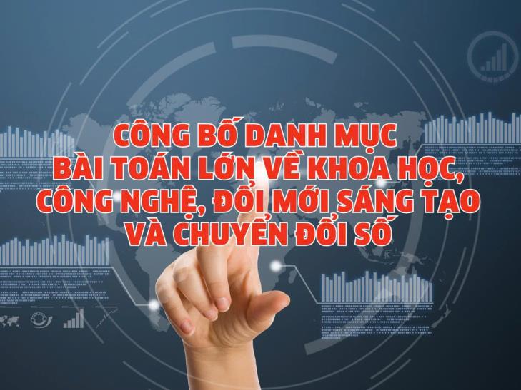 Công bố danh mục các bài toán lớn về khoa học, công nghệ, đổi mới sáng tạo và chuyển đổi số 